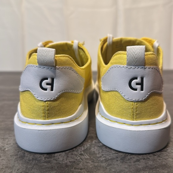 Cole Haan Grand Pro Rally Canvas Court Sneaker Dandelion Yellow . Size 8 B - Picture 8 of 8
